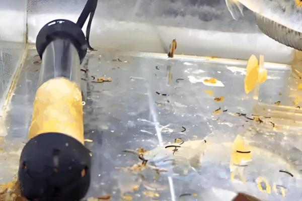 鱼缸鱼屎太多如何清理,可以在换水的时候进行清理